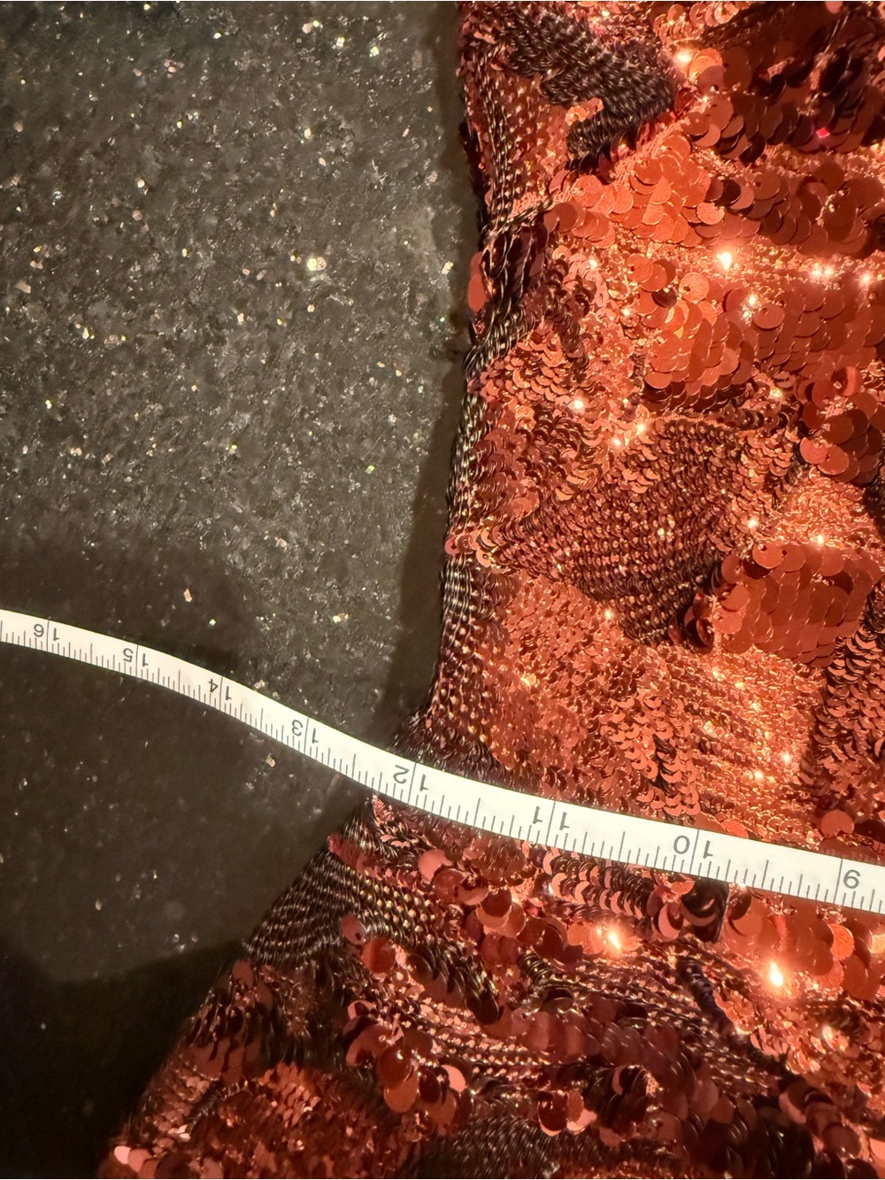 Helsi Greta Mini Dress SEQUIN SLEEVELESS MINI DRESS in Burnt Copper size XS Prel - Picture 5 of 5